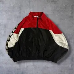 極太アーム×短丈×身幅広い｜LOVEテープ ナイロンジャケット古着