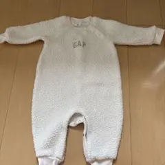 GAP ボア ロンパース カバーオール ホワイトのサムネイル