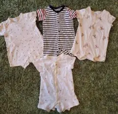 ベビー★夏★半袖ロンパース★4枚セット
