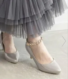 RANDAランダパールストラップ付きシャンパンゴールド 7WAYパンプスのサムネイル