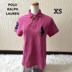 ポロラルフローレン ビッグポニー ポロシャツ ピンク SLIM FIT XS