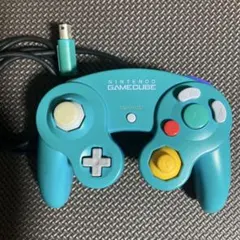 任天堂ゲームキューブコントローラー エメラルド ブルー ジャンク