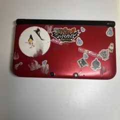 レッド 3DS LL ステッカー付き（充電器付き）