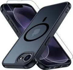 iPhone17e用 ケース Magsafe対応米軍MIL規格ガラスフィルム付き