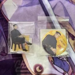 ゴールデンカムイ　尾形百之助　タワーレコード　アクリルスタンド　デカ缶バッジ