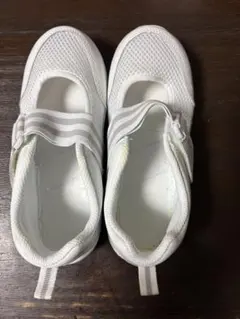 FootForm メッシュスリッポンシューズ ホワイト 22センチ 上靴 お値下