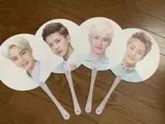 exo うちわ　グッズ　非売品　ネイチャーリパブリック　4人