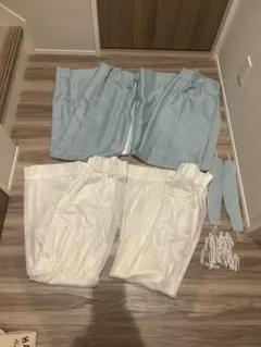 NITORI ターコイズブルー ドレープカーテン パレット3