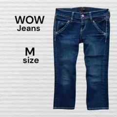 WOW Jeans ダークブルーデニム クロップドデニム ローライズのサムネイル