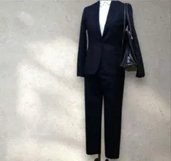 UNTITLED ジャケット　パンツ　スーツセットアップ 濃紺ストライプ 2