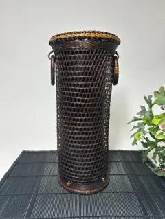 花瓶・花器・フラワーベース　茶道具　華道　竹細工　陶器　おとしのサムネイル