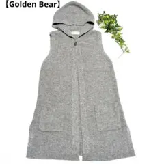 【Golden Bear】新品✨️未使用✨️ グレー フード付きベスト 【M】