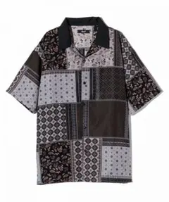 glamb Patchwork Scarf Shirtパッチワークスカーフシャツのサムネイル