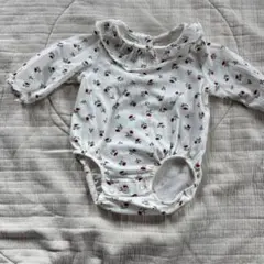 H&M 花柄ロンパース 0-1M 50cm