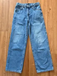 【UNIQLO】 ユニクロ ワイドストレート ジーンズ 23