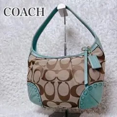希少カラー❤️ 極美品　コーチ ワンショルダー シグネチャー　ホーボー