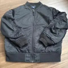ユニクロ　黒 MA-1ジャケット キッズ服