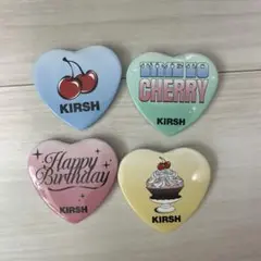 KIRSH 缶バッチ　ハート　キルシー