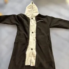 フリースフード付きロングコート