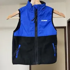 109 XLARGE LITTLE ONE フリース ベスト ブルー　キッズのサムネイル