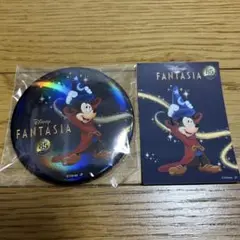 ディズニーファンタジア85周年 缶バッチ ステッカー 日本郵便