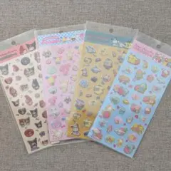 サンリオ　キラフチ樹脂もりシール　4枚セット