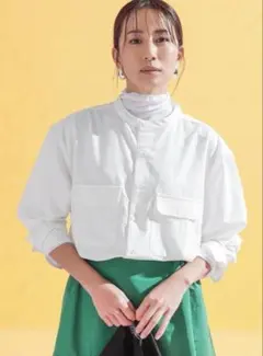 東原亜希FORME ノーカラーシャツ ホワイト 未開封 - メルカリ
