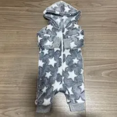 フリース 星柄ロンパース (1-3M)