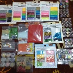 ラメパウダーセット　スライム、ネイル