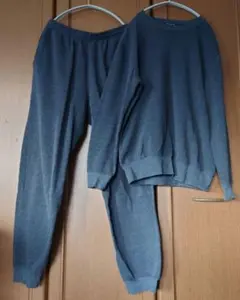 裏起毛スウェット上下 チャコールグレー