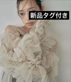 デコラティブチュールトップス / decorative tulle tops