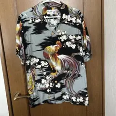 IOLANI アロハシャツ 鶏 桜柄 Lサイズのサムネイル