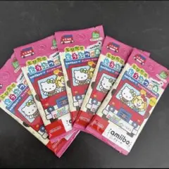 amiiboカード　とびだせどうぶつの森　サンリオコラボ　新品未開封5パック