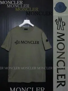 モンクレール Tシャツ カーキ ロゴ ブラックラバーロゴ 半袖 極美品 モンクレ 2026年最新】MONCLER カラー：カーキ系 メンズ Tシャツの人気アイテム