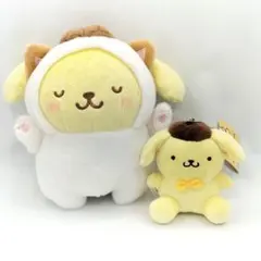 ポムポムプリン ぬいぐるみ マスコット 2種セット タグ付きあり サンリオ
