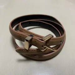 ベルト ブラウン 細ベルト