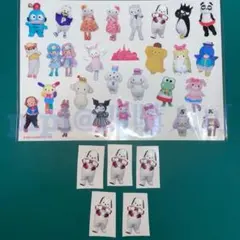 ④ ポチャッコ クリアステッカー ピューロランド バラ売り セット