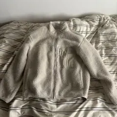 【美品】ボアジャケット フリースジャケット ジップアップ GU Sサイズ