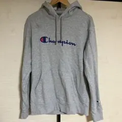 Champion グレー フード付きスウェット　xxl
