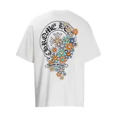 クロムハーツ/Chrome Hearts フラワープリント Tシャツ　Mサイズ