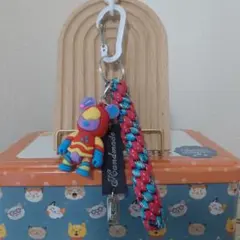 ♡sale♡233ロボクマ本革タグパラコードキーホルダー