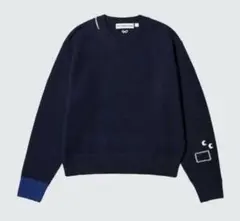 ユニクロ×アニヤ・ハインドマーチ/長袖セーターネイビー/ XL
