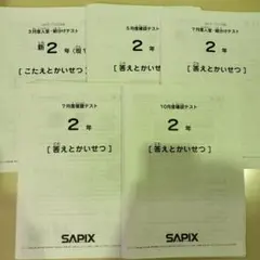 サピックス 6年7月度入室組分けテスト 2回分セット 2024年原本 - メルカリ