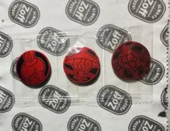 【中国限定】ポケカ ヒトモシ&ランプラー&シャンデラ コイン3枚 赤色Ver