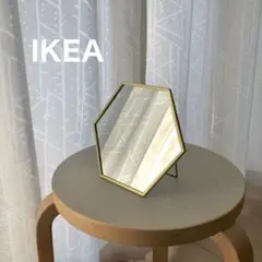 【新品】イケア IKEAミラー 17×20cm 卓上 壁掛け（ラスビーン）