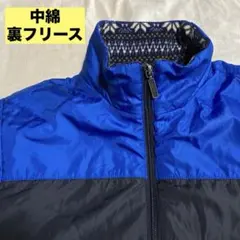 【美品】バイカラー 裏フリース 中綿 ジャケット キャンプ アウトドア