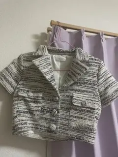 新品未使用／Darich ツイードジャケット ショート丈