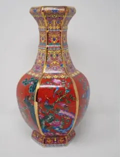 中国古美術・明宣徳・五彩戦将図梅瓶・五彩・唐物・壺・骨董品・時代物