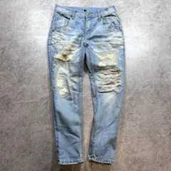 00s【archive】COOLA クラッシュデニム/Y2K/ラメ　お兄　ギャル