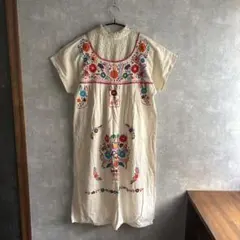 古着　ヴィンテージ　刺繍　メキシカンワンピース　used ビンテージ　希少のサムネイル